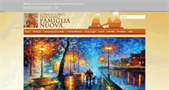 Desktop Screenshot of famiglianuova.org